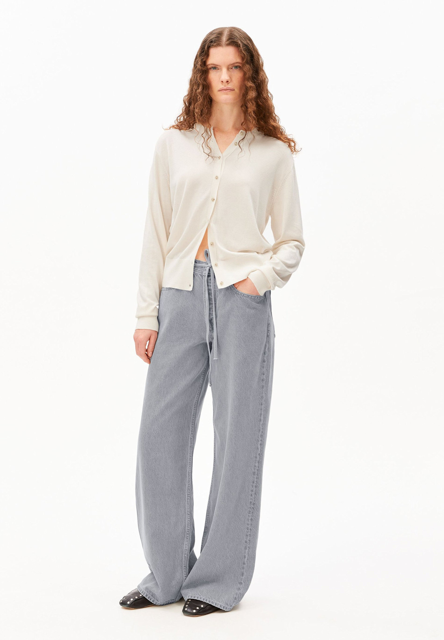 Armedangels Armedangels, Fine Knit Cardigan, oatmilk, L