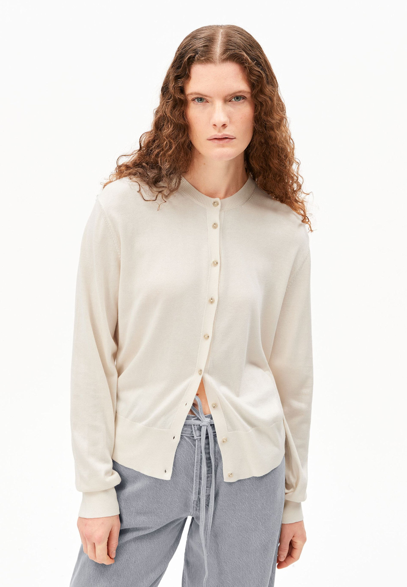 Armedangels Armedangels, Fine Knit Cardigan, oatmilk, XS