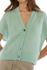 Les Racines du Ciel Les Racines du Ciel, Gaby Sleeveless Cardigan, aqua, S