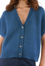 Les Racines du Ciel Les Racines du Ciel, Gaby Sleeveless Cardigan, blue, L