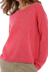 Les Racines du Ciel Les Racines du Ciel, Gina Round neck Sweater, pink chine, XS