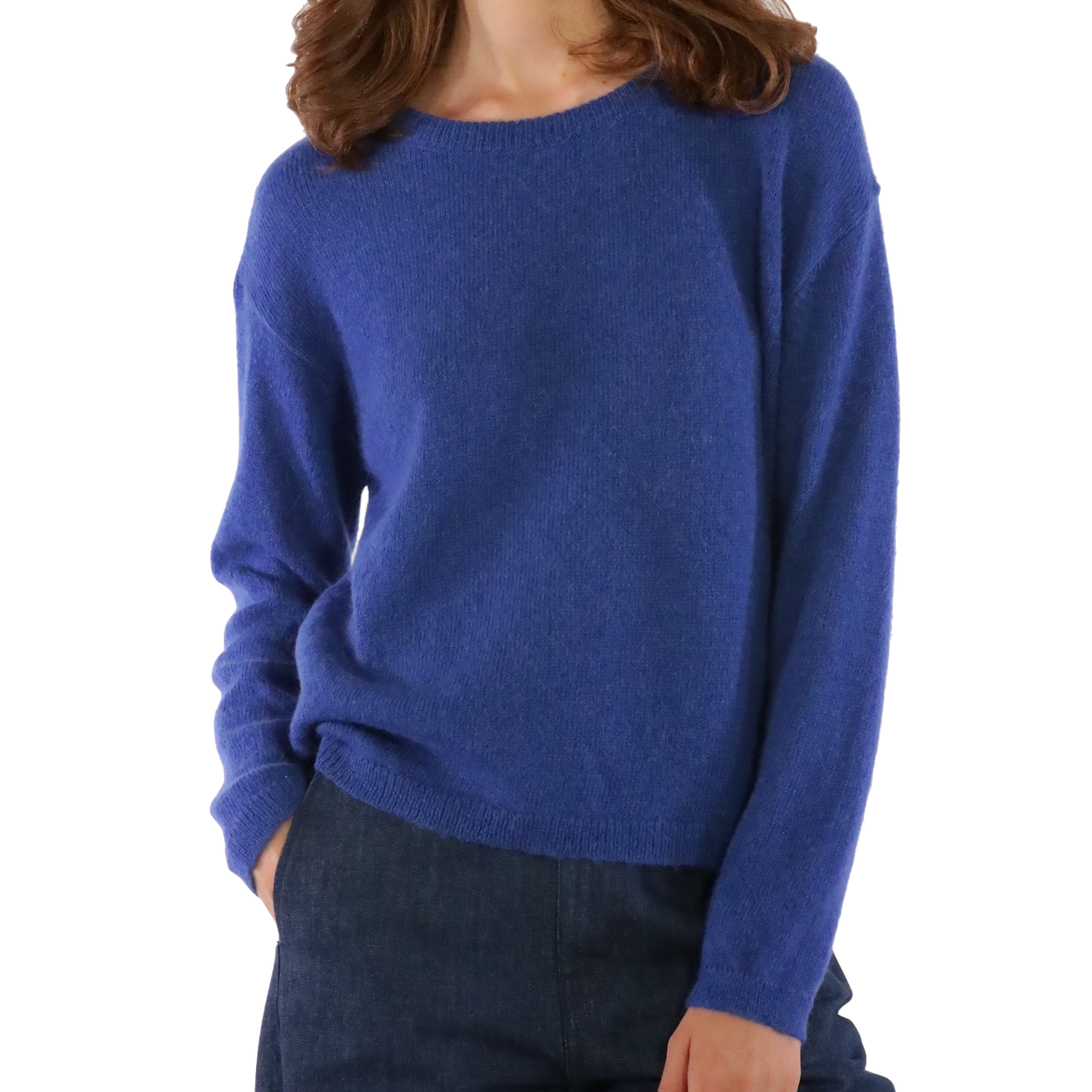 Les Racines du Ciel Les Racines du Ciel, Gina Round neck Sweater, blue, L