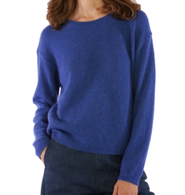 Les Racines du Ciel Les Racines du Ciel, Gina Round neck Sweater, blue, S