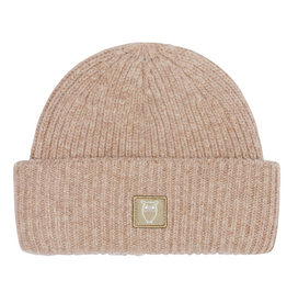 KnowledgeCotton Apparel KnowledgeCotton, Wool Rib low Beanie, kelp melange