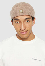 KnowledgeCotton Apparel KnowledgeCotton, Wool Rib low Beanie, kelp melange