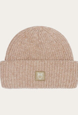 KnowledgeCotton Apparel KnowledgeCotton, Wool Rib low Beanie, kelp melange