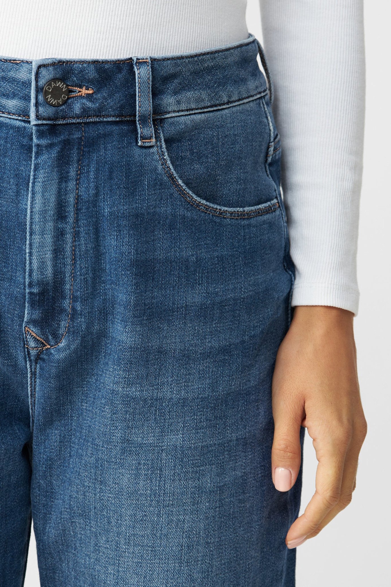 Dawn Dawn, Stardust O-Shape Soft Denim, medium blue, 25/28