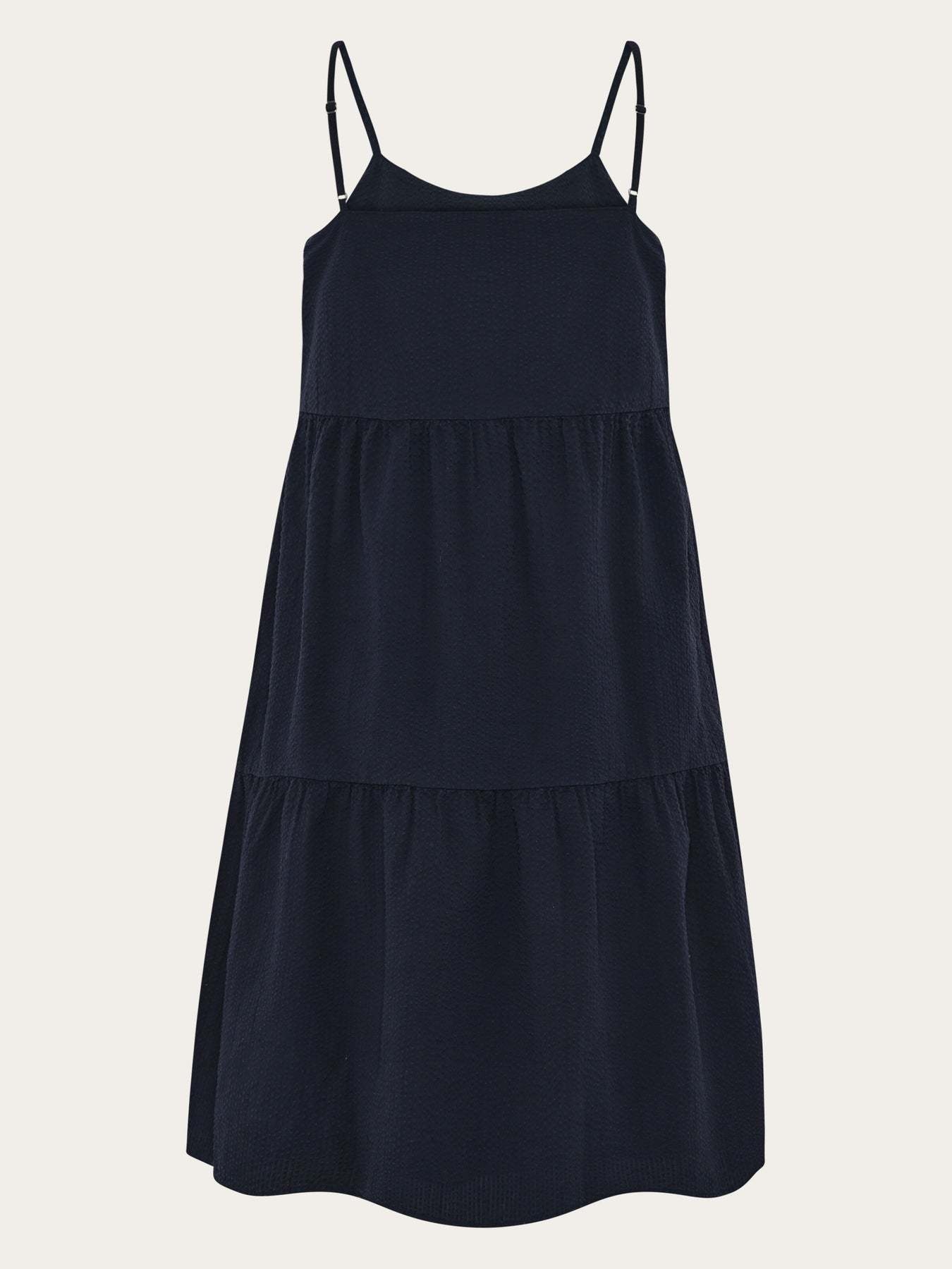 KnowledgeCotton Apparel KnowledgeCotton, Seersucker Strap Dress, night sky, S
