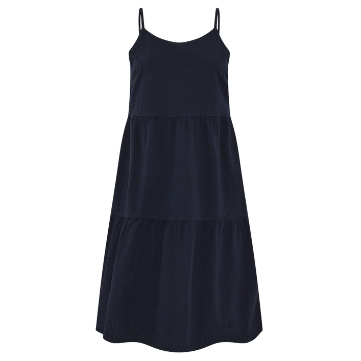 KnowledgeCotton Apparel KnowledgeCotton, Seersucker Strap Dress, night sky, XS