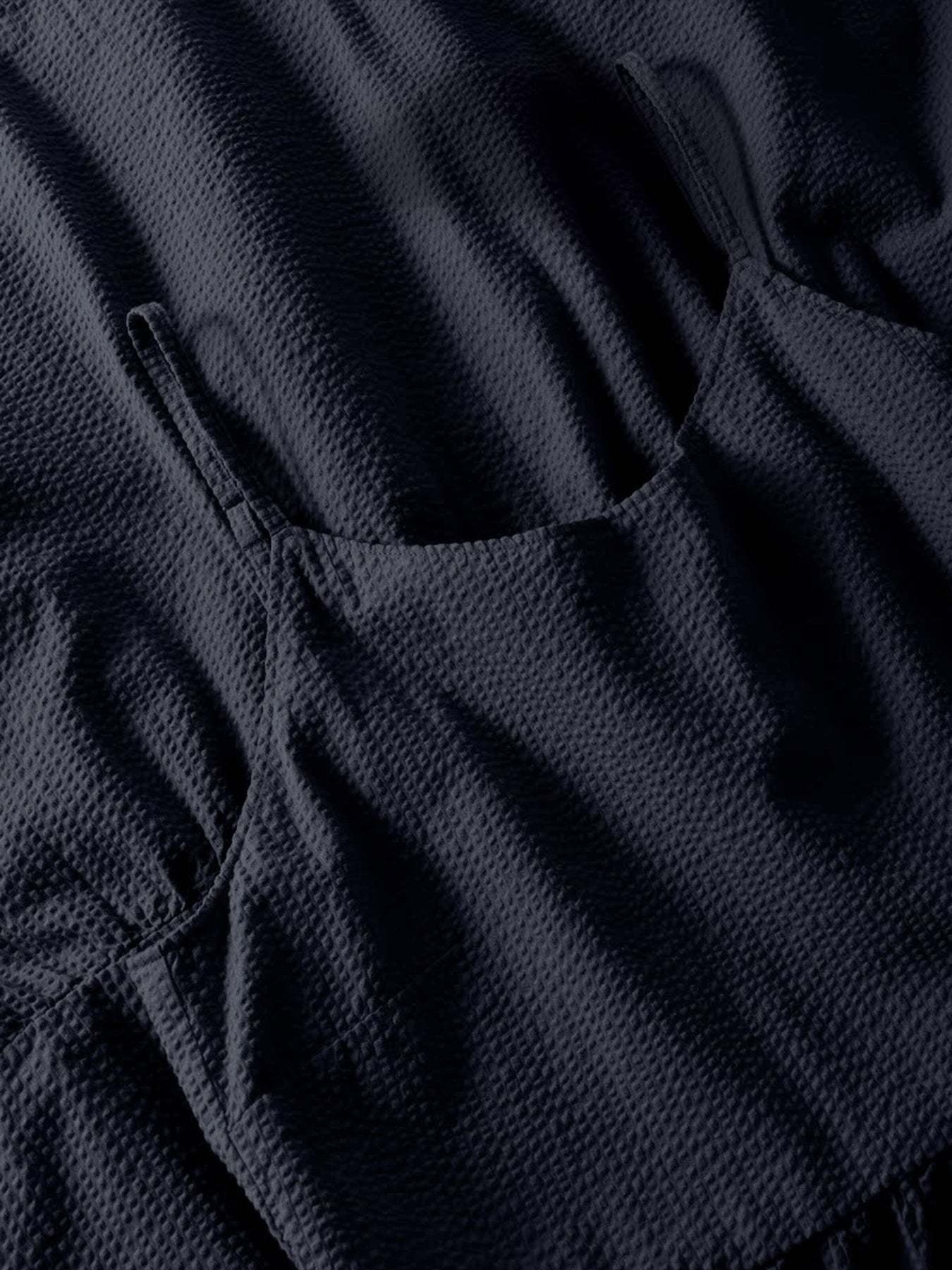 KnowledgeCotton Apparel KnowledgeCotton, Seersucker Strap Dress, night sky, XS