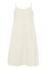 KnowledgeCotton Apparel KnowledgeCotton, Seersucker Strap Dress, egret, M