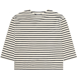 KnowledgeCotton Apparel KnowledgeCotton, Stripe LS, navy, S