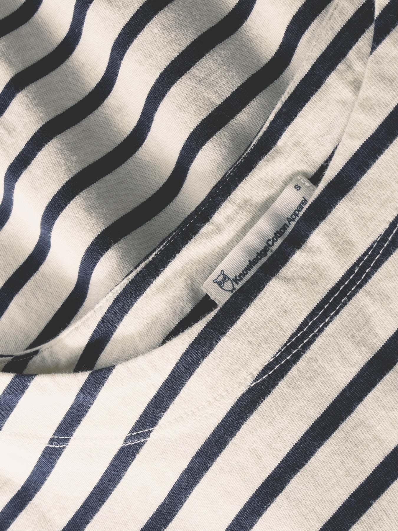 KnowledgeCotton Apparel KnowledgeCotton, Stripe LS, navy, S