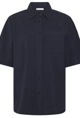 KnowledgeCotton Apparel KnowledgeCotton, Loose Seersucker SS, night sky, S