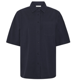 KnowledgeCotton Apparel KnowledgeCotton, Loose Seersucker SS, night sky, XS