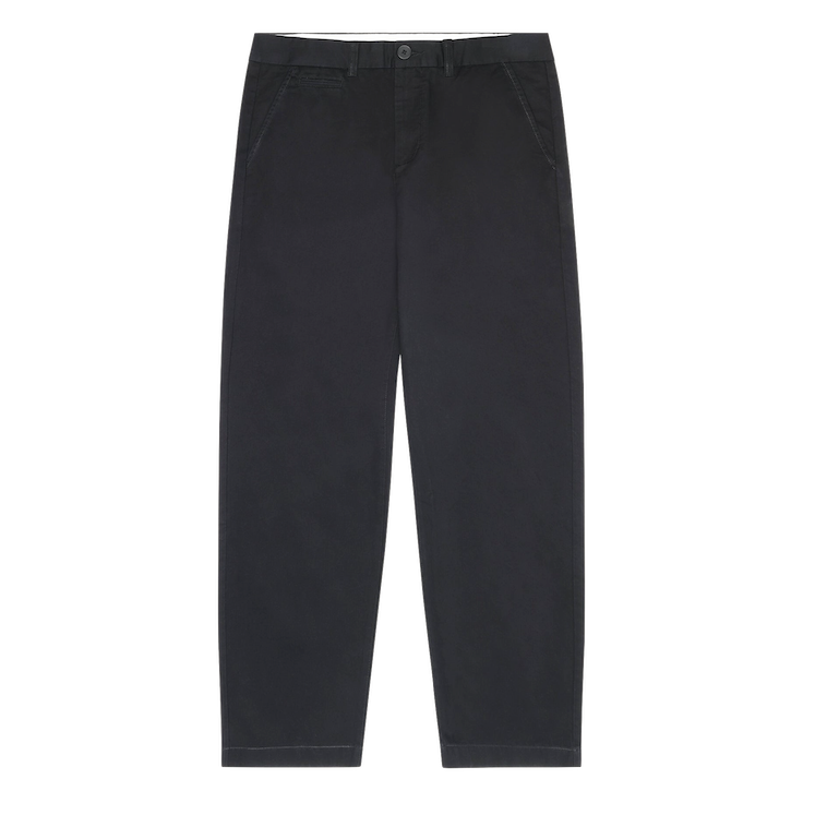 KnowledgeCotton Apparel KnowledgeCotton, Flint Wide Chino Pants, black jet, 30/32