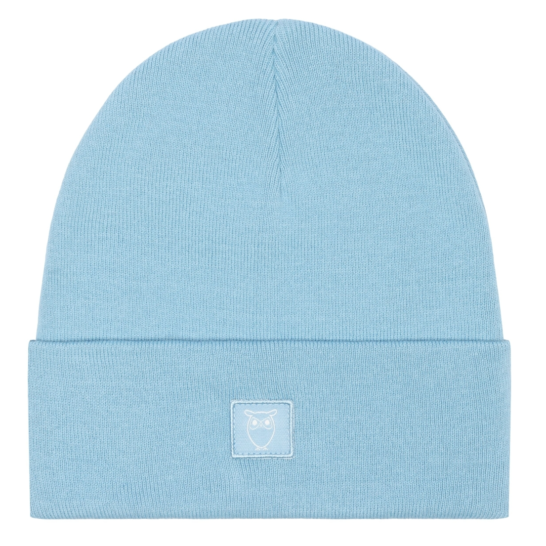 KnowledgeCotton Apparel KnowledgeCotton, Knitted Rib Beanie, glacier lake