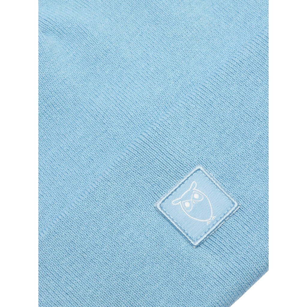 KnowledgeCotton Apparel KnowledgeCotton, Knitted Rib Beanie, glacier lake