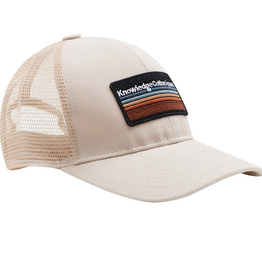 KnowledgeCotton Apparel KnowledgeCotton, Badge Twill Trucker Cap, light feather gray, L/XL