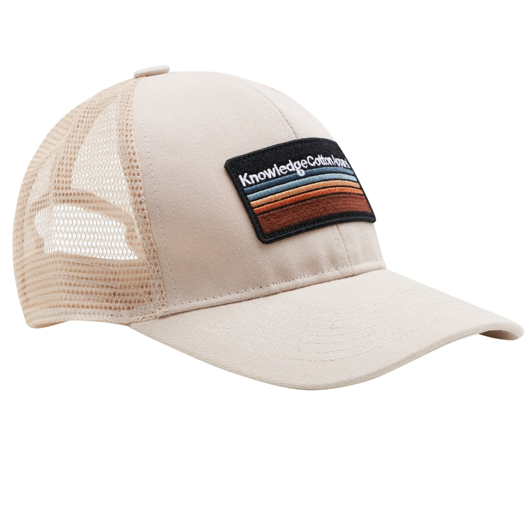 KnowledgeCotton Apparel KnowledgeCotton, Badge Twill Trucker Cap, light feather gray, L/XL