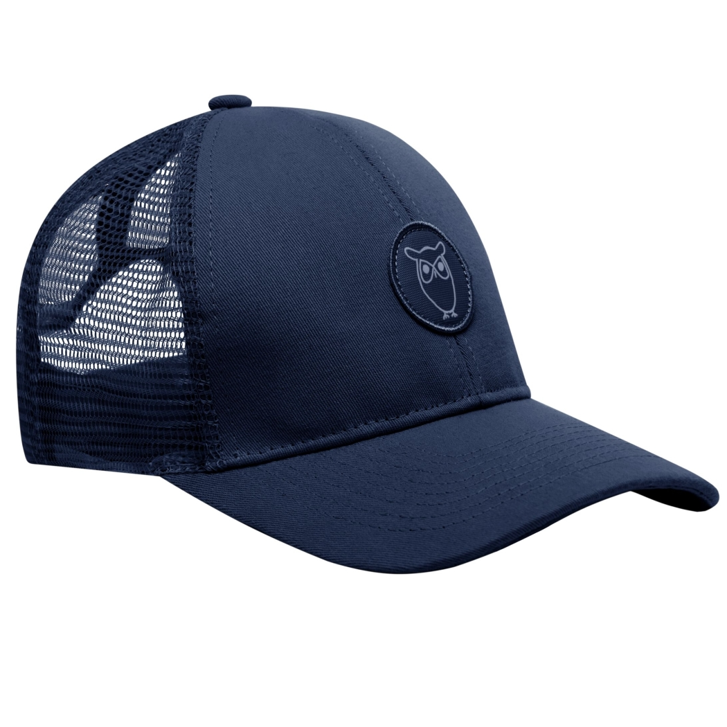 KnowledgeCotton Apparel KnowledgeCotton, Twill Trucker Cap,  total eclipse, L/XL