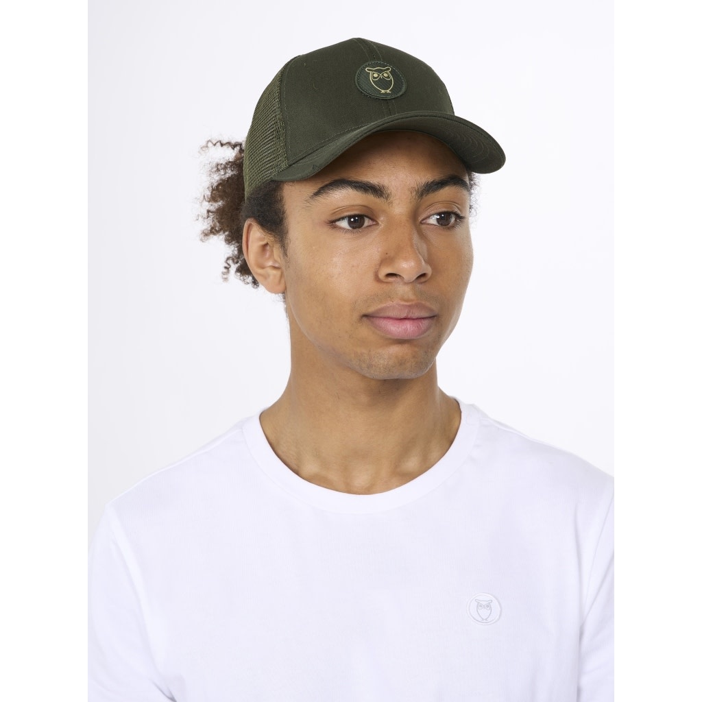 KnowledgeCotton Apparel KnowledgeCotton, Twill Trucker Cap, forrest night, S/M