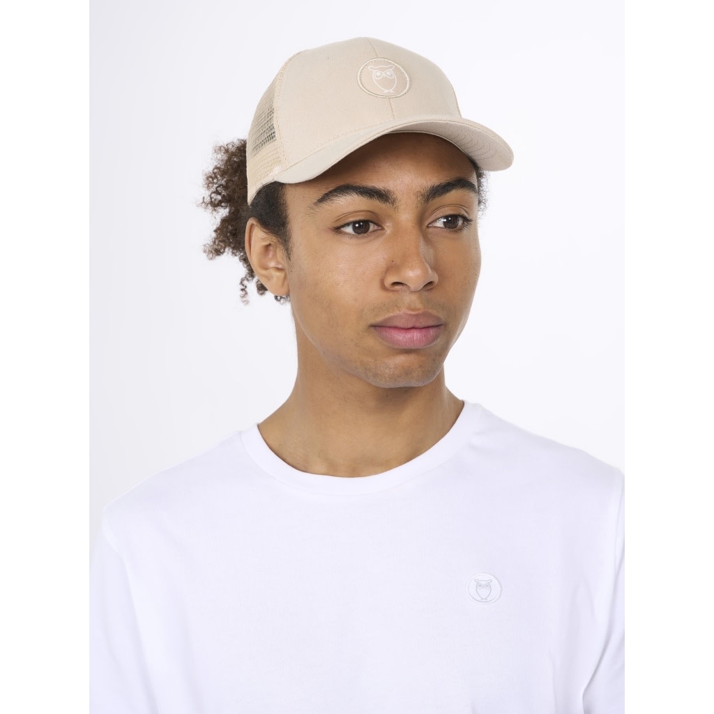 KnowledgeCotton Apparel KnowledgeCotton, Twill Trucker Cap, light feather gray, L/XL