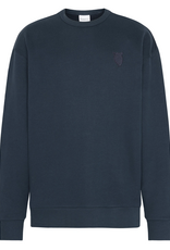 KnowledgeCotton Apparel KnowledgeCotton, Loose Heavy Crew Neck, total eclipse, XL