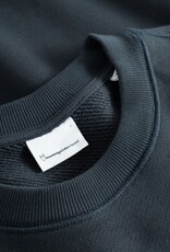 KnowledgeCotton Apparel KnowledgeCotton, Loose Heavy Crew Neck, total eclipse, L