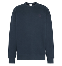 KnowledgeCotton Apparel KnowledgeCotton, Loose Heavy Crew Neck, total eclipse, M