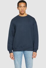 KnowledgeCotton Apparel KnowledgeCotton, Loose Heavy Crew Neck, total eclipse, M