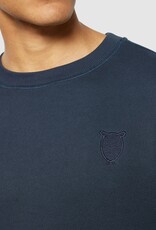 KnowledgeCotton Apparel KnowledgeCotton, Loose Heavy Crew Neck, total eclipse, M