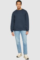 KnowledgeCotton Apparel KnowledgeCotton, Loose Heavy Crew Neck, total eclipse, S