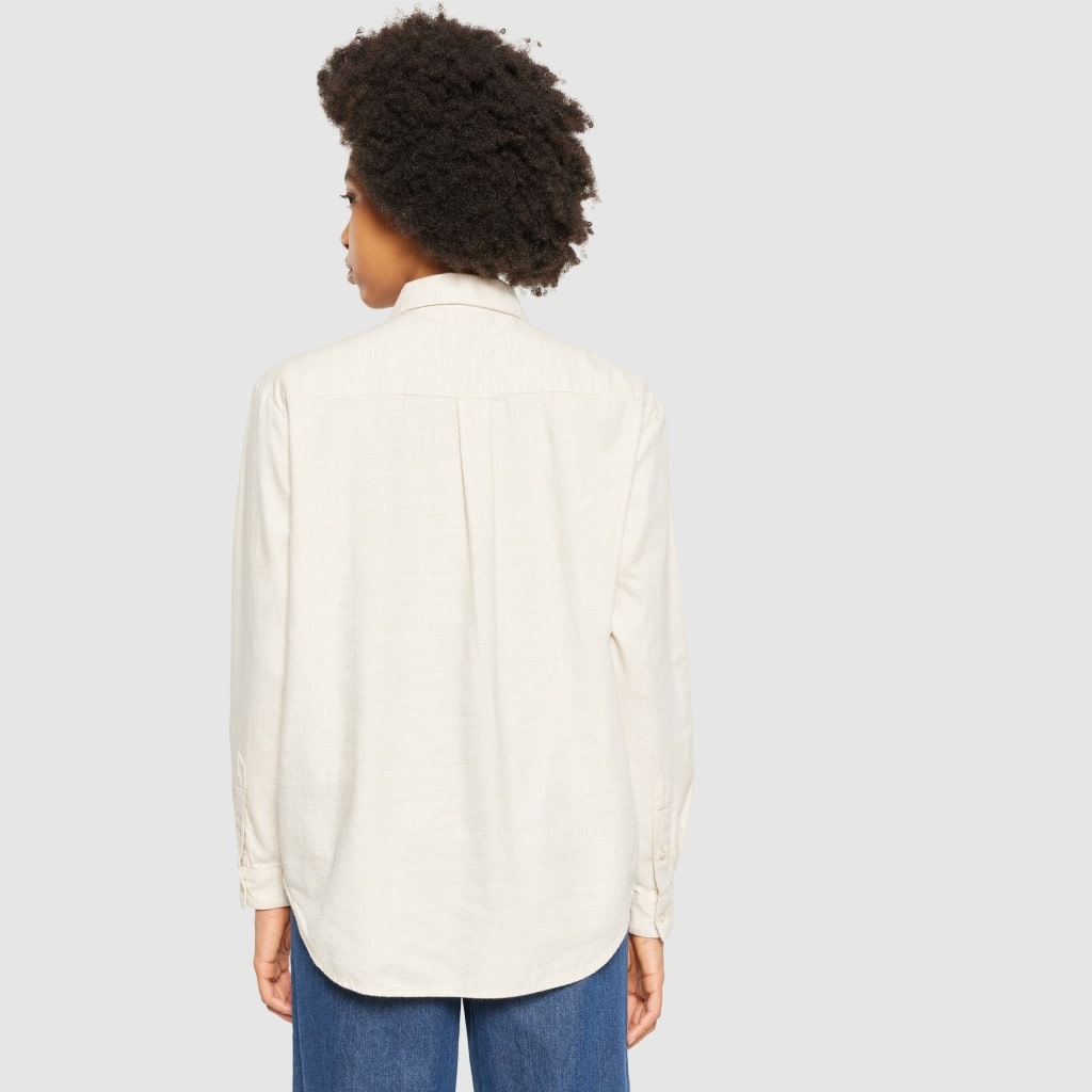 KnowledgeCotton Apparel KnowledgeCotton, Organic Flannel Shirt, greige, L