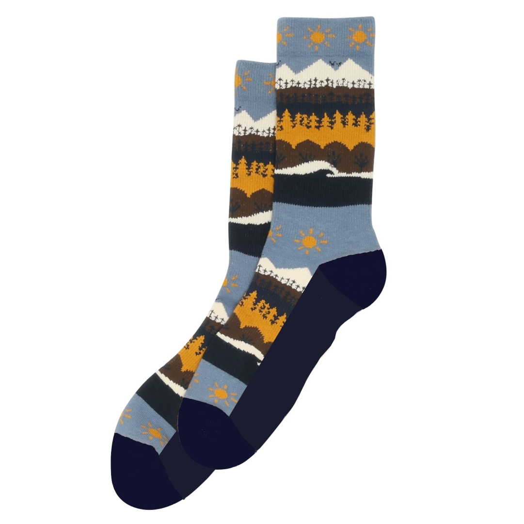 KnowledgeCotton Apparel KnowledgeCotton, Fair Isle Sock, multi color, 43-47