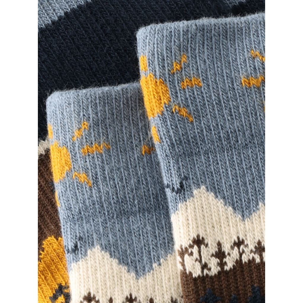 KnowledgeCotton Apparel KnowledgeCotton, Fair Isle Sock, multi color, 39-42