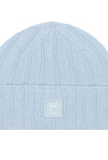 KnowledgeCotton Apparel KnowledgeCotton, Wool Rib low Beanie, asley blue