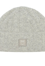 KnowledgeCotton Apparel KnowledgeCotton, Wool Rib low Beanie, grey melange