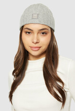 KnowledgeCotton Apparel KnowledgeCotton, Wool Rib low Beanie, grey melange