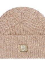 KnowledgeCotton Apparel KnowledgeCotton, Wool Rib low Beanie, kelp melange