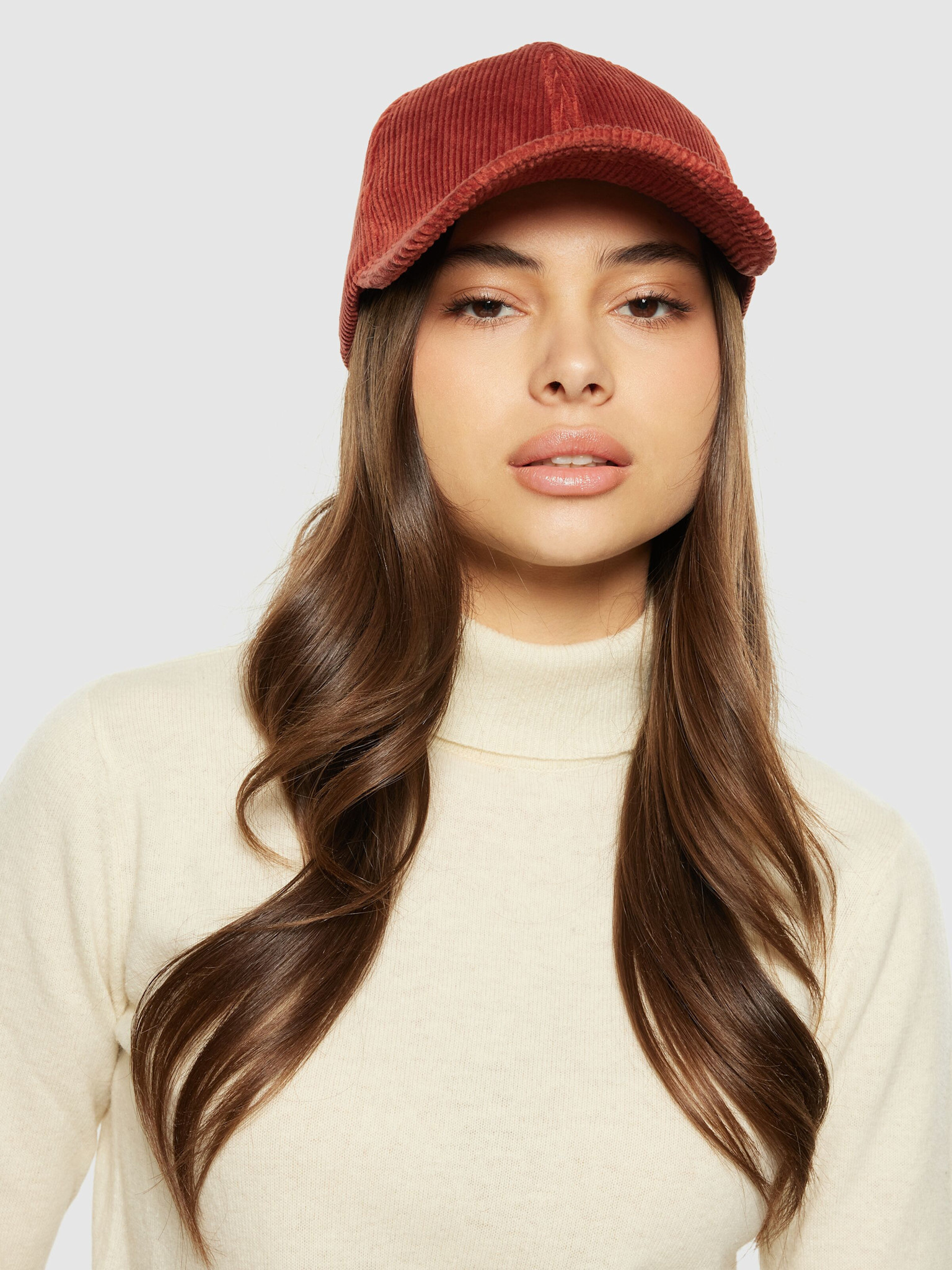 KnowledgeCotton Apparel KnowledgeCotton, 8 Wales Cord Cap, fired brick