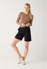 KnowledgeCotton Apparel KnowledgeCotton, Posey Wide Twill Shorts, black jet, S