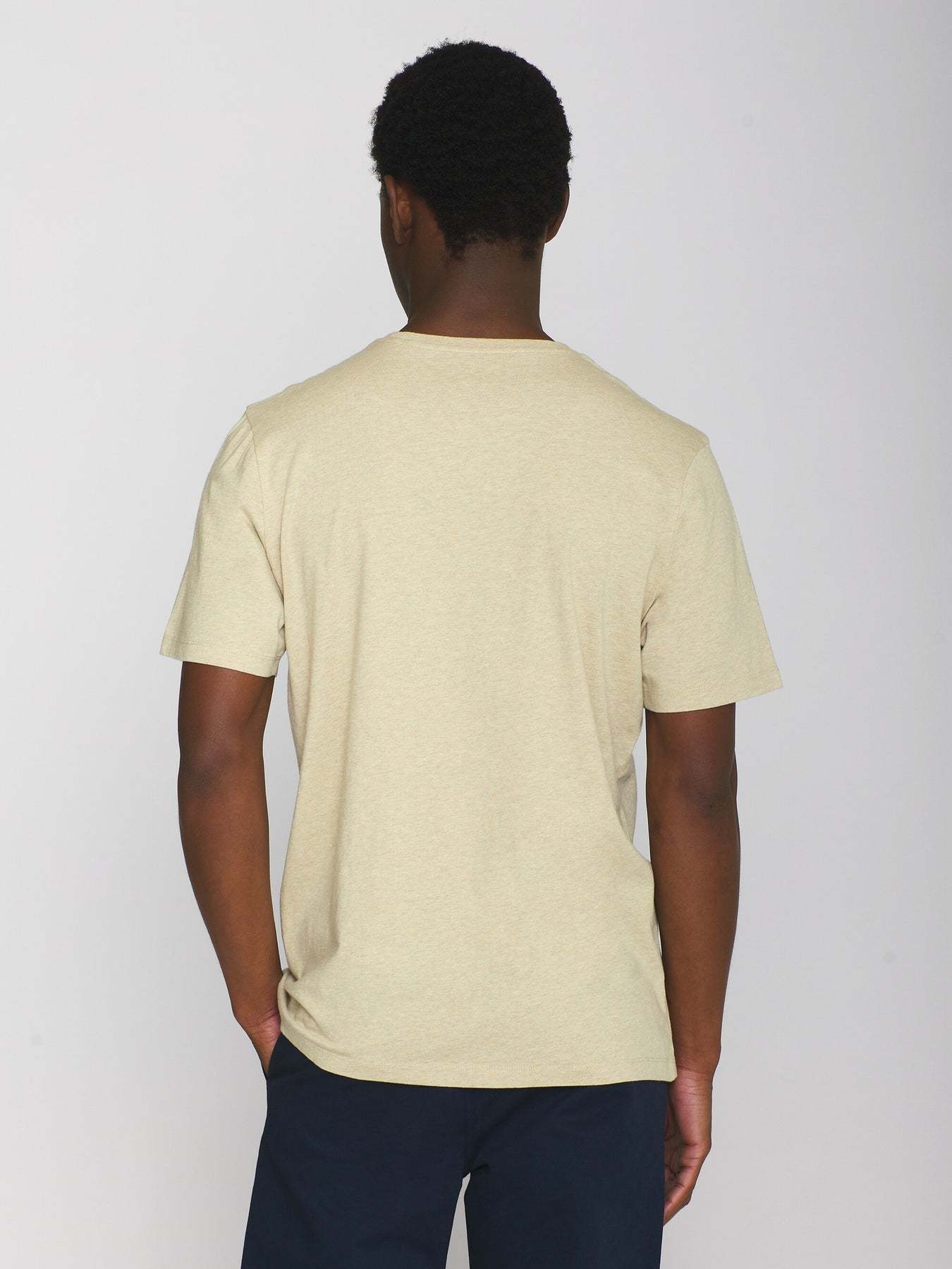 KnowledgeCotton Apparel KnowledgeCotton, Basic T-Shirt, safari melange, M