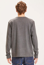 KnowledgeCotton Apparel KnowledgeCotton, Viggo badge LS, dark grey melange, S