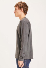 KnowledgeCotton Apparel KnowledgeCotton, Viggo badge LS, dark grey melange, L