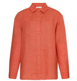 KnowledgeCotton Apparel KnowledgeCotton, Loose Linen Shirt, langostino, XS