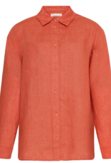 KnowledgeCotton Apparel KnowledgeCotton, Loose Linen Shirt, langostino, L