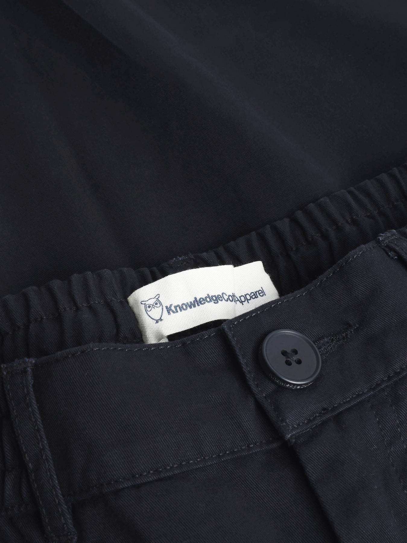 KnowledgeCotton Apparel KnowledgeCotton, Chloe Barrel Chino, black jet, XS