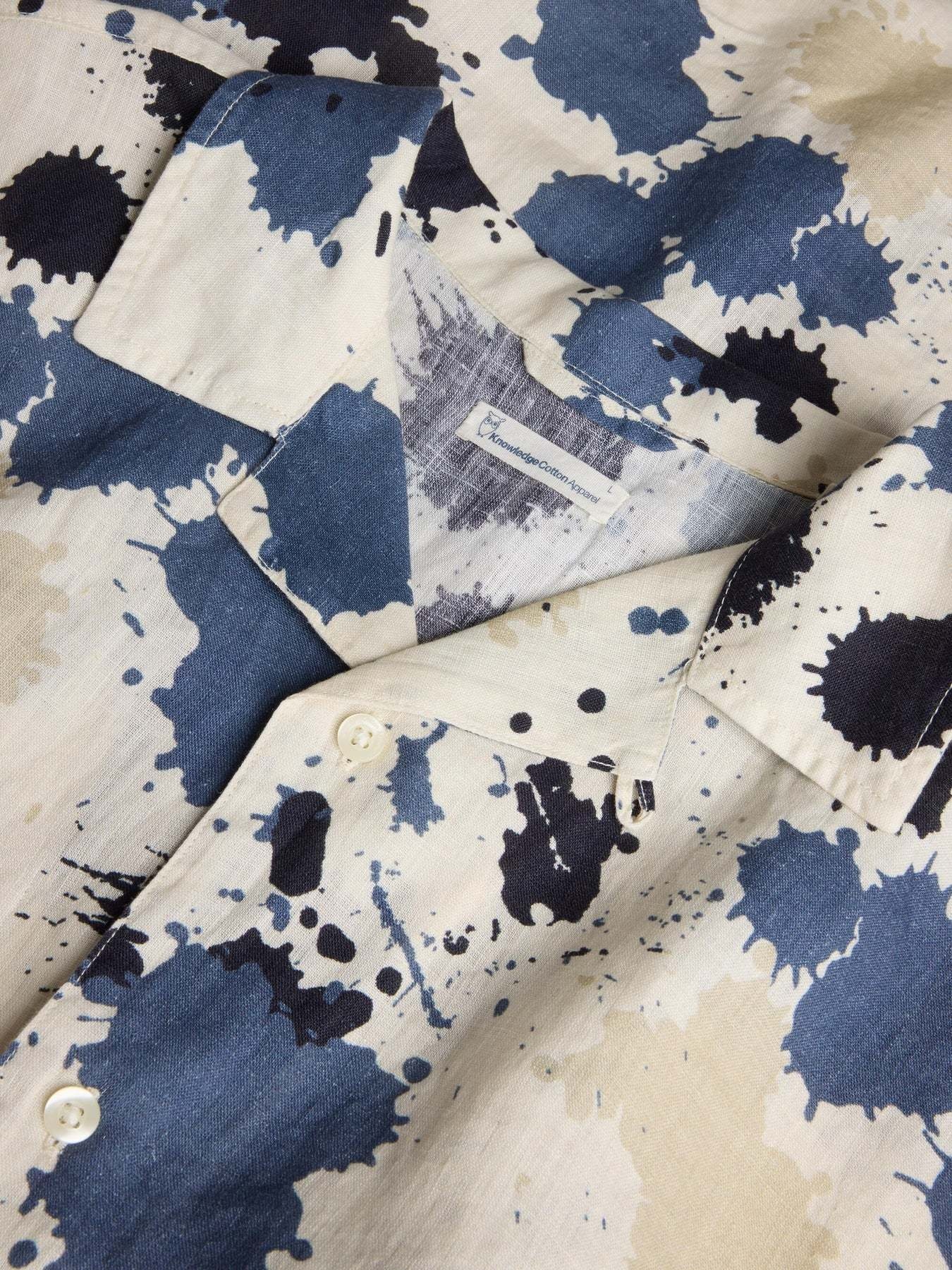 KnowledgeCotton Apparel KnowledgeCotton, Shirt Water is Life, blue, L