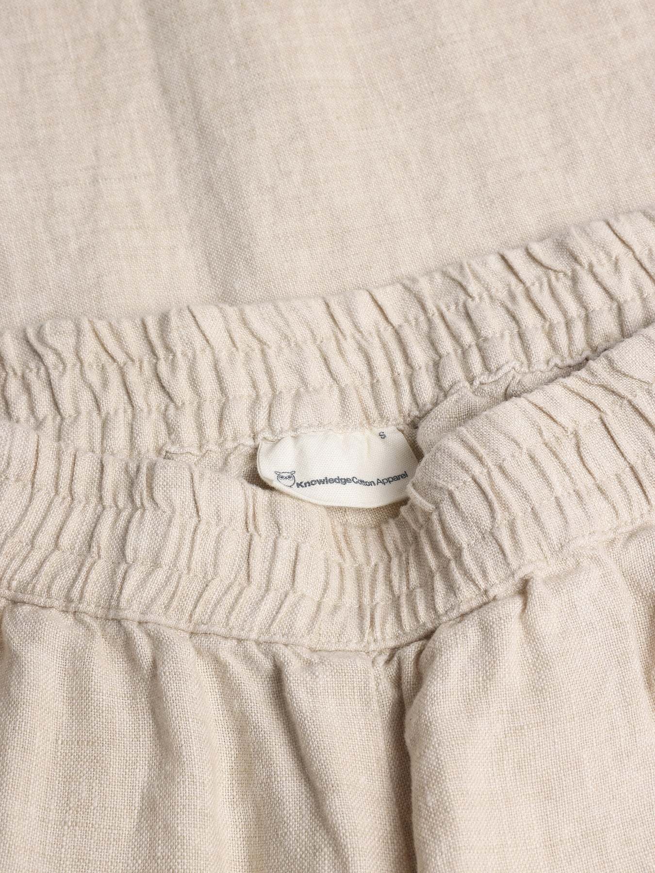 KnowledgeCotton Apparel KnowledgeCotton, Posey Wide Linen Pants, light feather grey, M